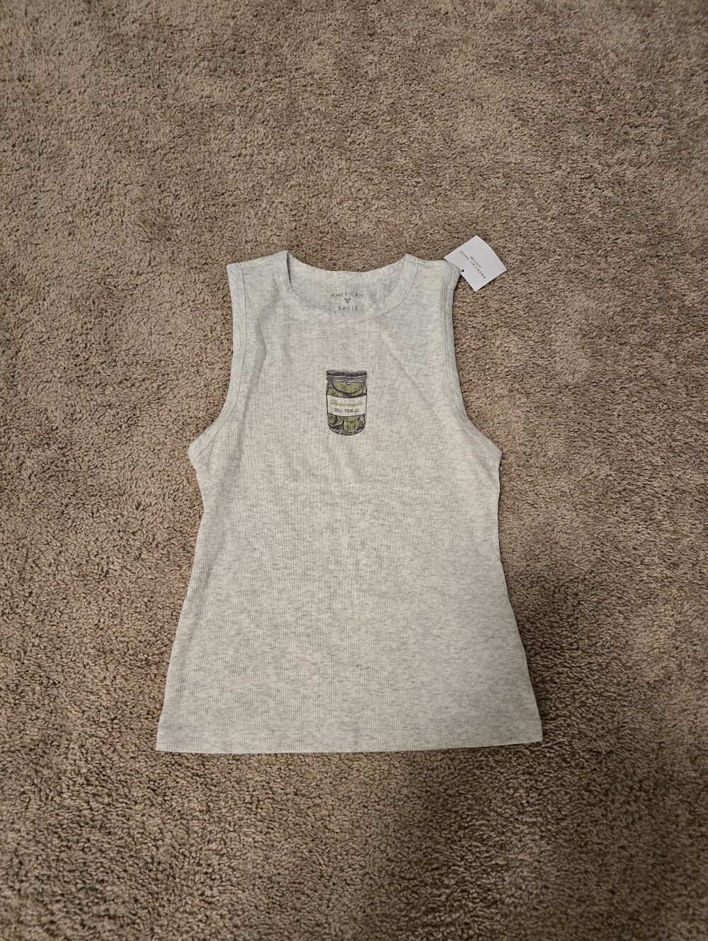 American Eagle Dill Pickle Tank Top Medium